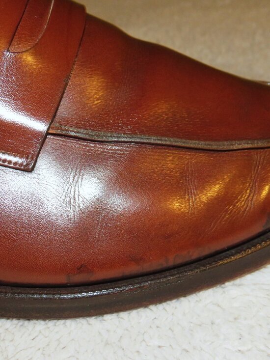 E. Vogel Bespoke Mahogany Calf Leather Split Toe Penny Loafer 11 EE main image 13